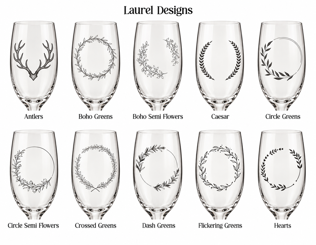 Personalized Wedding Champagne Glass Set, Engraved Couple Flutes with Custom Gift Box & Bag, Anniversary Bridal Shower Gift
