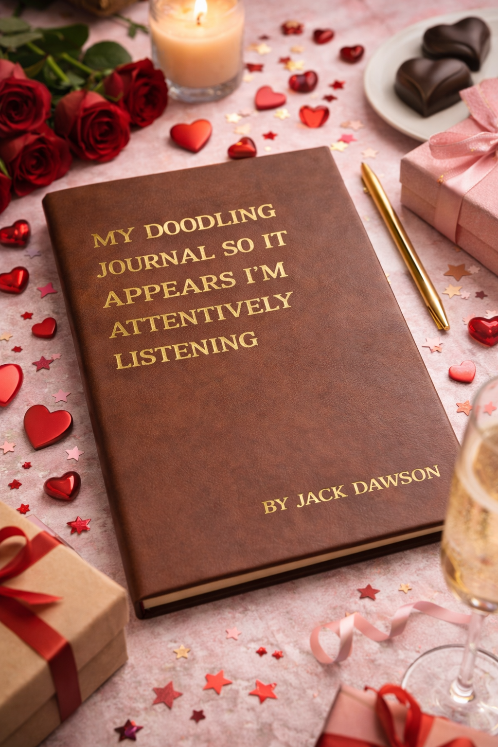 Personalized Funny Notebook with Custom Name & Quote, Hardcover Journal, Sarcastic Office Gift, Coworker Gift, Birthday & Christmas Gift