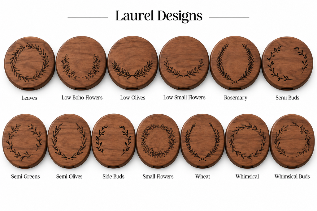Personalized Walnut Compact Mirror, Custom UV Printed Pocket Mirror, Bridesmaid Wedding Gift, Engraved Style Wood Makeup Mirror