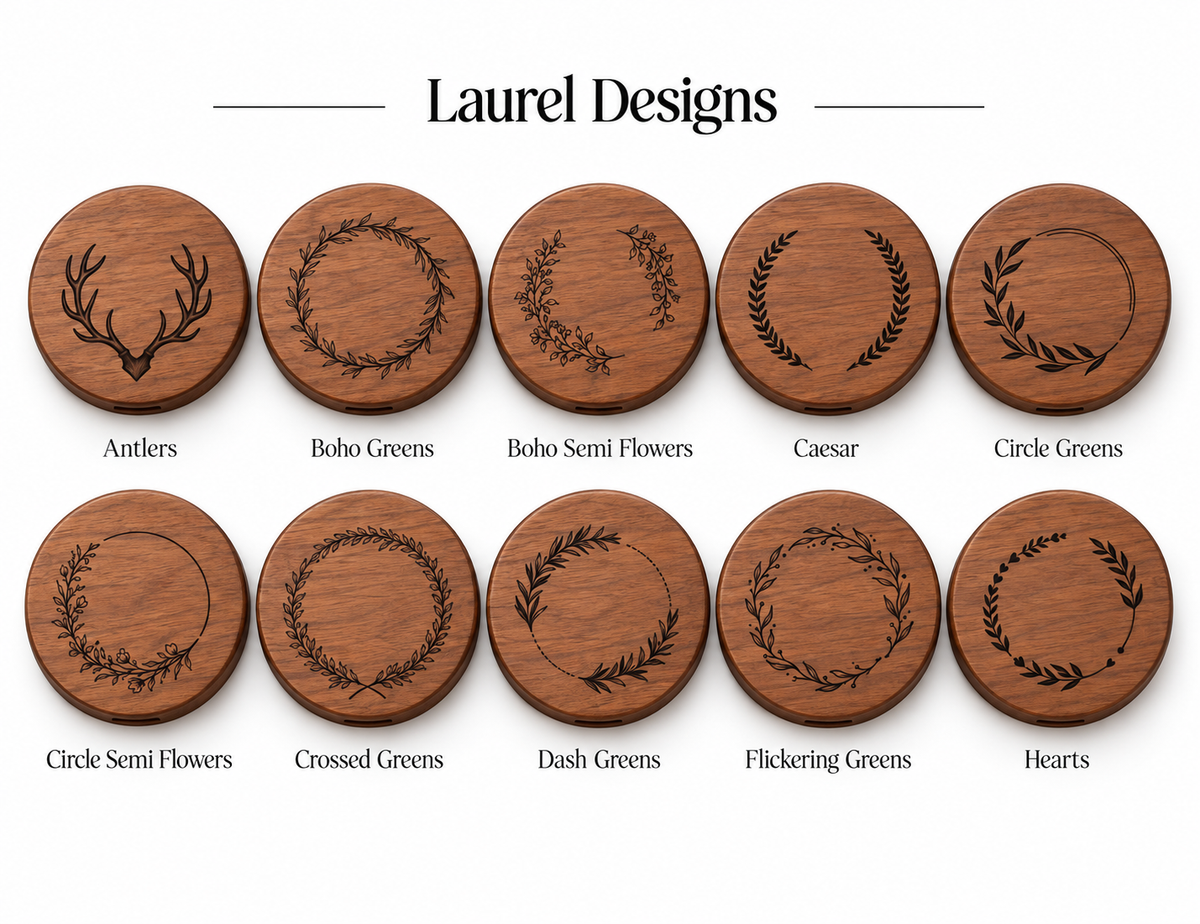 Personalized Walnut Compact Mirror, Custom UV Printed Pocket Mirror, Bridesmaid Wedding Gift, Engraved Style Wood Makeup Mirror