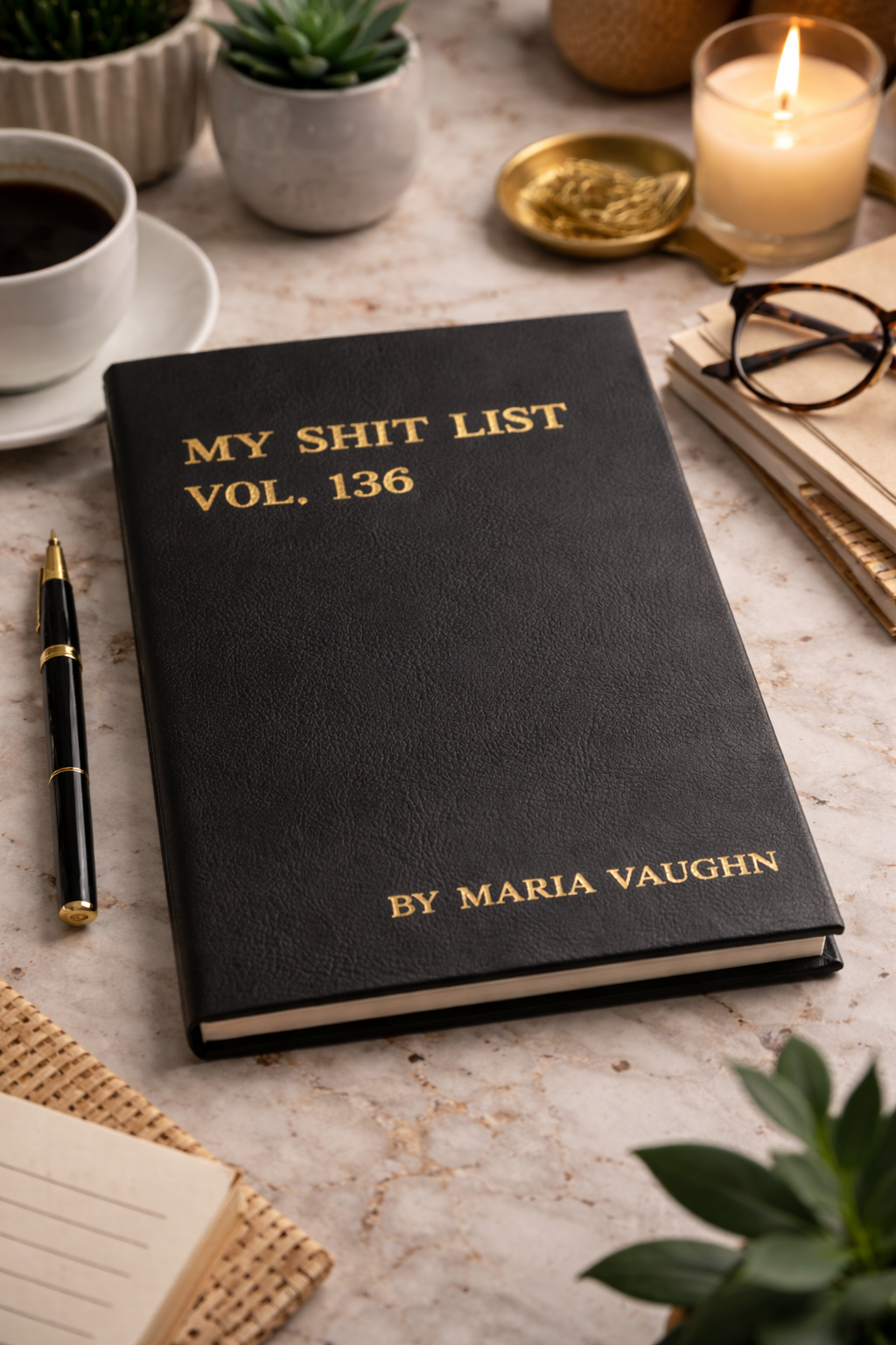 Personalized Funny Notebook with Custom Name & Quote, Hardcover Journal, Sarcastic Office Gift, Coworker Gift, Birthday & Christmas Gift