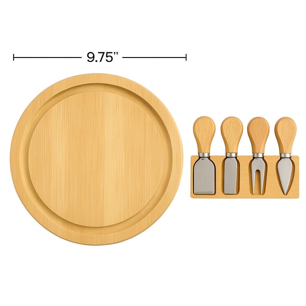 Personalized Bamboo Cheese Board with Utensils Drawer Set - Custom Engraved Charcuterie Board Wedding Gift for Couples or Families