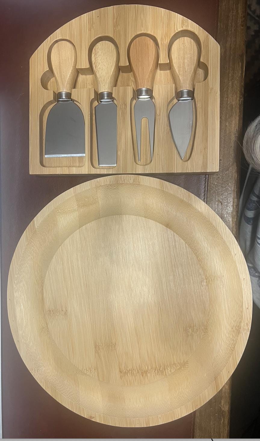 Personalized Bamboo Cheese Board with Utensils Drawer Set - Custom Engraved Charcuterie Board Wedding Gift for Couples or Families