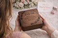 Custom Engraved Walnut Jewelry Box with Name or Initials – Personalized Wooden Gift for Bridesmaids, Birthdays, Weddings, or Holidays